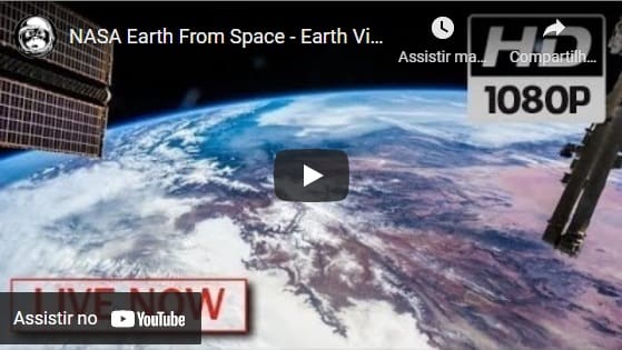 Estação Espacial ao Vivo no YouTube